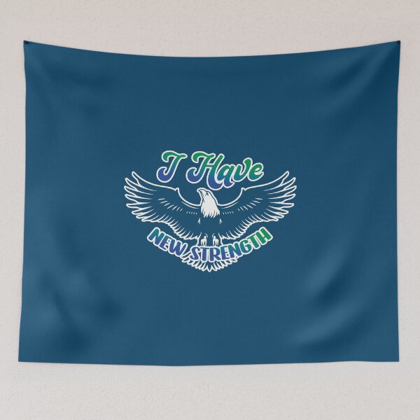 Item preview, I have new strength - A christian Design in gradient color designed and sold by berea.cl.