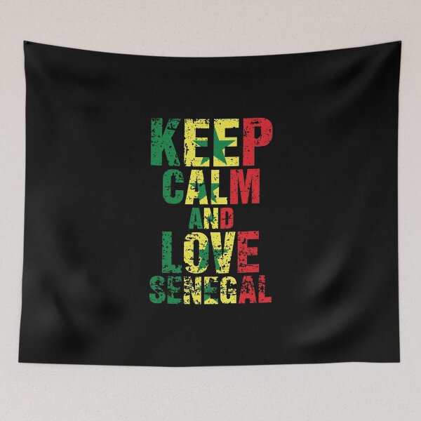 Item preview, Vintage distressed Senegal quote "Keep calma and love Senegal". designed and sold by paulo silveira.