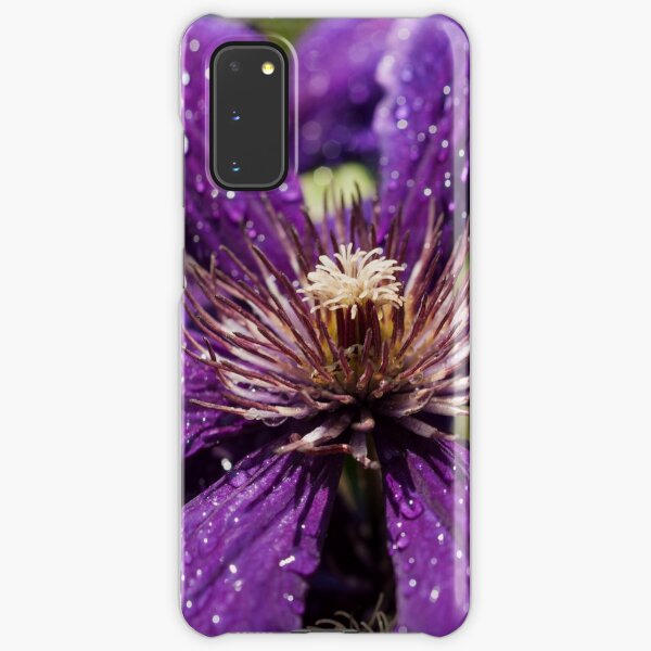 Dew Drops on Purple Flower Samsung Galaxy Snap Case