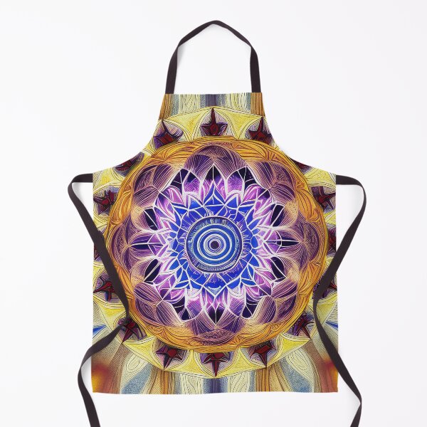 Item preview, "Sacred Vision Mandala #4" A Stunning Piece of Art Combining Sacred Geometry and Visionary Art designed and sold by Nirou-Art.
