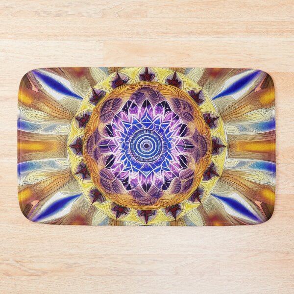 Item preview, "Sacred Vision Mandala #4" A Stunning Piece of Art Combining Sacred Geometry and Visionary Art designed and sold by Nirou-Art.