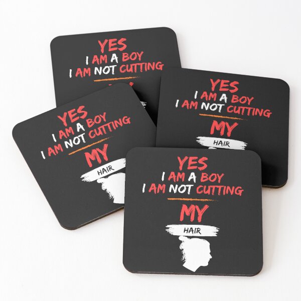 Item preview, Yes, I Am A Boy. No, I'm Not Cutting My Hair designed and sold by CREATIVELEANS ⭐️⭐️⭐️⭐️⭐️.