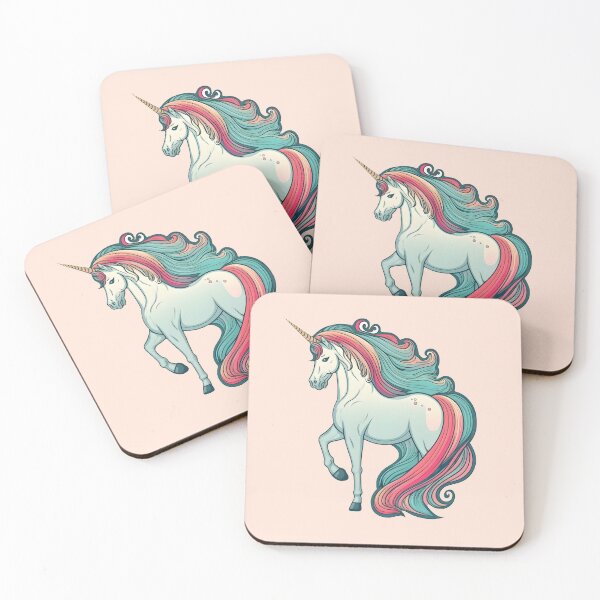 Item preview, A unicorn with a colorful mane designed and sold by Warehouse46.