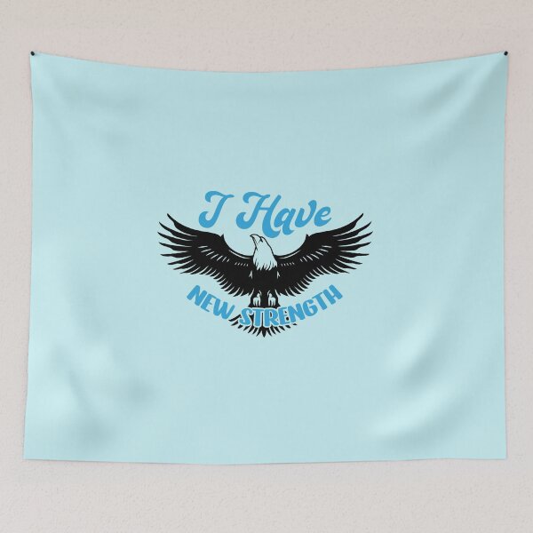 Item preview, I have new strength - A christian Design in solid color designed and sold by berea.cl.