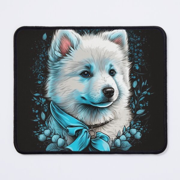 Item preview, Samoyed Portrait designed and sold by Nocturne Paws.