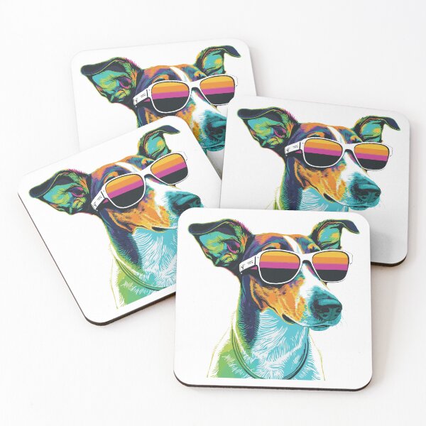 Item preview, Rat terrier wearing sunglasses designed and sold by saskdigitalart.