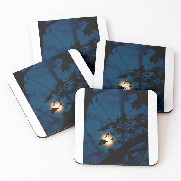 Item preview, Dark moonlight tree silhouette designed and sold by brycecphotos.