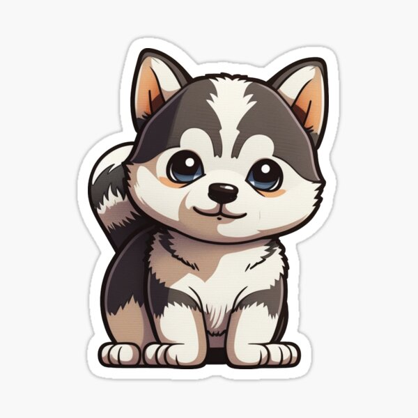 Kawaii Cute Husky Waterproof Stickers, Cute Dog Stickers – MyKawaiiCrate