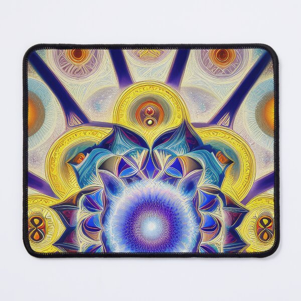 Item preview, "Sacred Vision Mandala #5" A Stunning Piece of Art Combining Sacred Geometry and Visionary Art designed and sold by Nirou-Art.