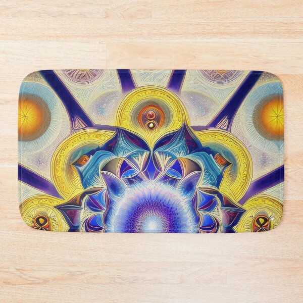 Item preview, "Sacred Vision Mandala #5" A Stunning Piece of Art Combining Sacred Geometry and Visionary Art designed and sold by Nirou-Art.