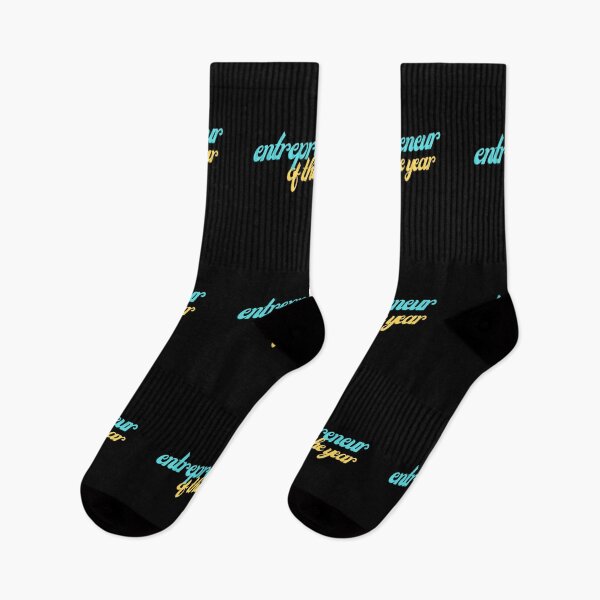 Item preview, Entrepreneur of the year Aqua yellow on Black Successful, Innovative, Daring, Ambitious, Resourceful, Strategic, Visionary, Determined, Resilient, Influential. designed and sold by EmprendeHoy.