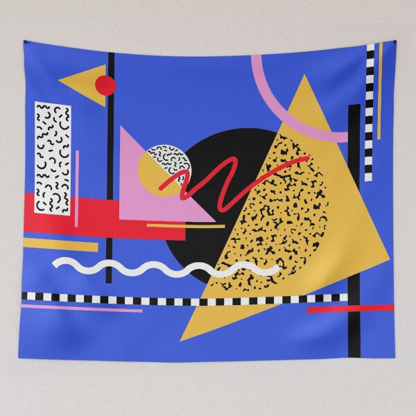 Aperçu de l'œuvre Motif Memphis 40 - Rétro années 90/80 créée et vendue par GraphicWave.