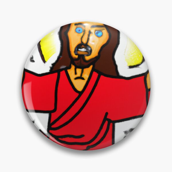 Artikelvorschau, Achtung Jesus! entworfen und verkauft von HolyAiArt.