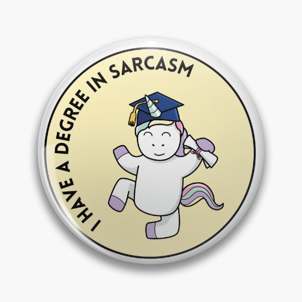 Item preview, I Have a Degree In Sarcasm Funny Unicorn designed and sold by GSquaredDesigns.