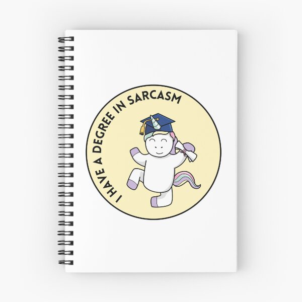 Item preview, I Have a Degree In Sarcasm Funny Unicorn designed and sold by GSquaredDesigns.