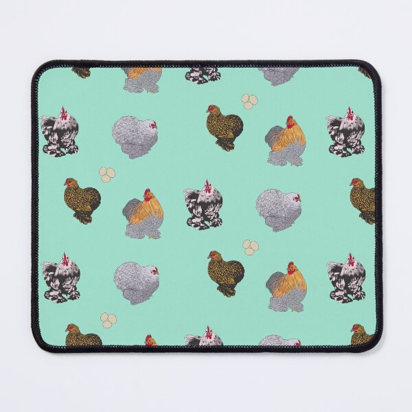 Item preview, Cochin Pekin Bantams Pattern Seafoam designed and sold by Ashley Gagnon.