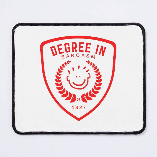 Item preview, I Have a Degree In Sarcasm Funny Badge designed and sold by GSquaredDesigns.