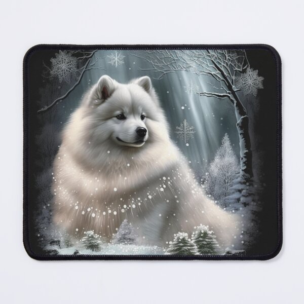 Item preview, Winter Charm Samoyed designed and sold by Nocturne Paws.