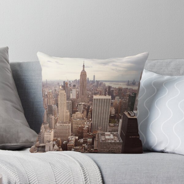 Item preview, Photograph of the New York City skyline USA in beige and brown tones designed and sold by Lisa Jureczko.