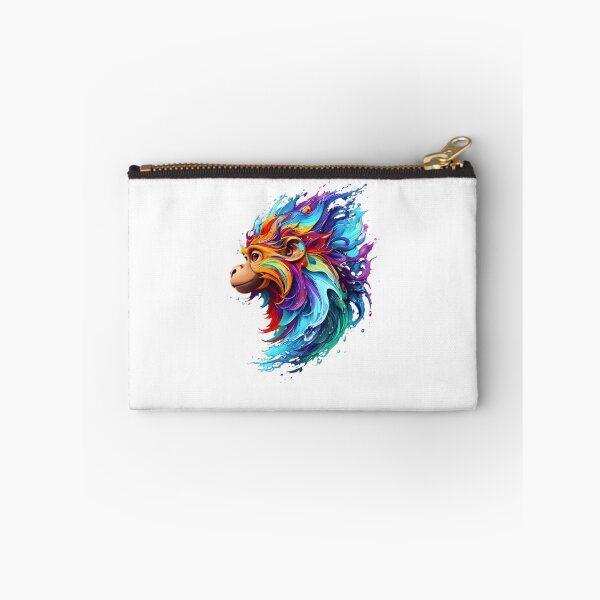 Item preview, Monkey Digital Painting - Rainbow Splash of Ink designed and sold by Azayda Designs.