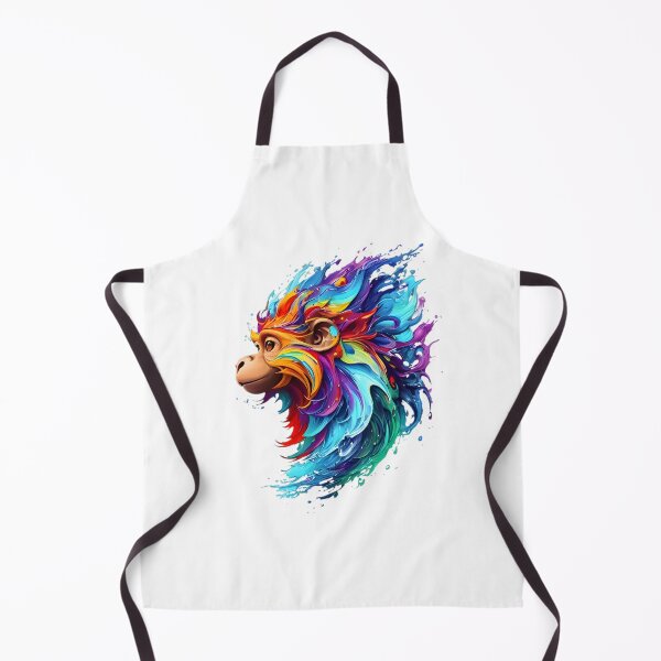 Item preview, Monkey Digital Painting - Rainbow Splash of Ink designed and sold by Azayda Designs.