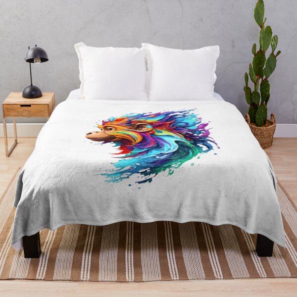 Item preview, Monkey Digital Painting - Rainbow Splash of Ink designed and sold by Azayda Designs.