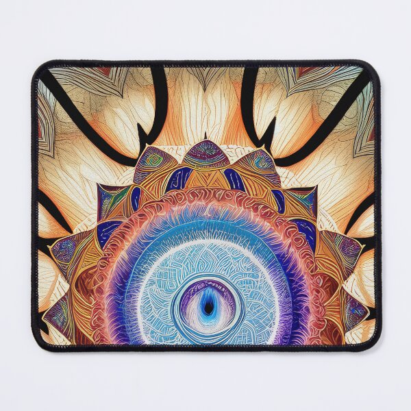 Item preview, "Sacred Vision Mandala #6" A Stunning Piece of Art Combining Sacred Geometry and Visionary Art designed and sold by Nirou-Art.