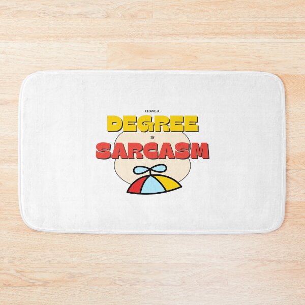 Item preview, I Have a Degree In Sarcasm Funny Cap designed and sold by GSquaredDesigns.