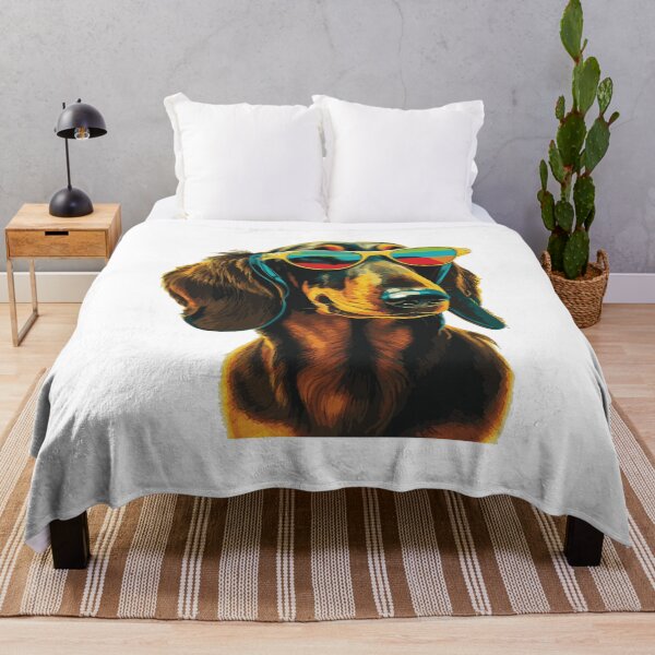 Item preview, Dachshund wearing sunglasses designed and sold by saskdigitalart.