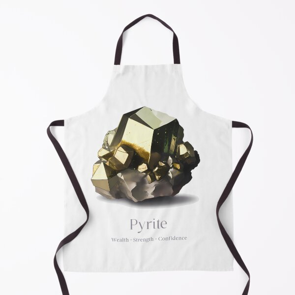 Item preview, Pyrite Crystal Watercolor Print - Pyrite Info Spiritual Properties - Wealth Feng Shui designed and sold by heavyhebi.