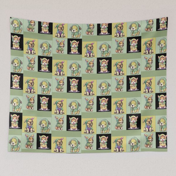Item preview, Dog loves green. designed and sold by LUJI PATTERN ATELIER .