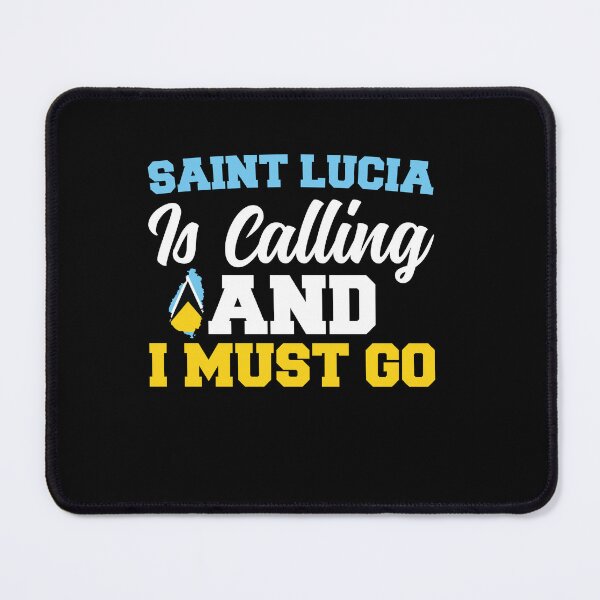 Item preview, St Lucia is calling and I must go - Flag of St Lucia designed and sold by obedtheartist.