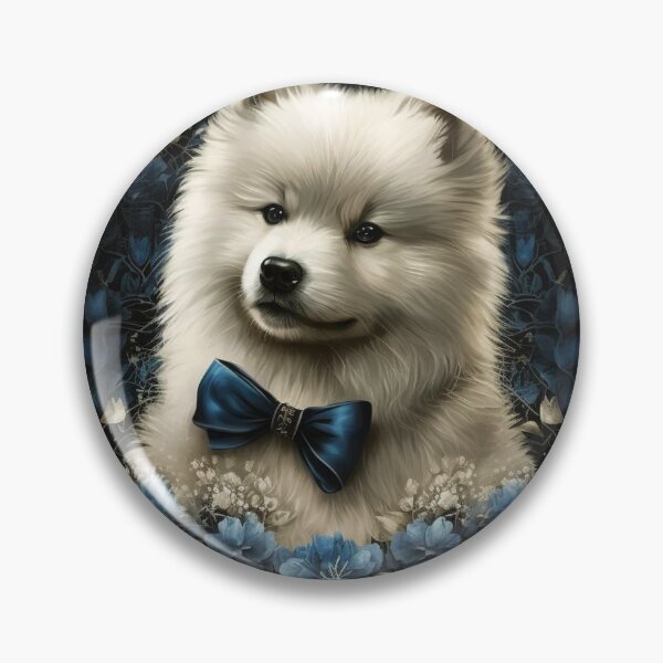 Item preview, Samoyed Puppy Art designed and sold by Nocturne  Paws.