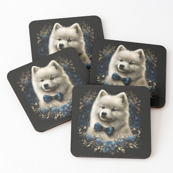 Item preview, Samoyed Puppy Art designed and sold by Nocturne  Paws.