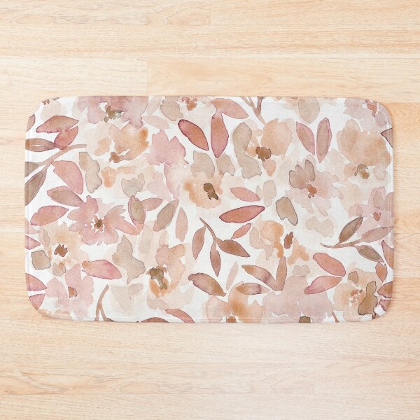 Item preview, Blush Pink Floral Pattern - Bloom Where You Are Planted Quote designed and sold by Kristen Laczi.