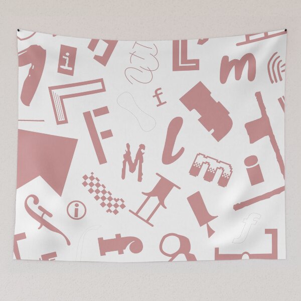 Item preview, Film Typography Art Pattern designed and sold by laurenislorem.