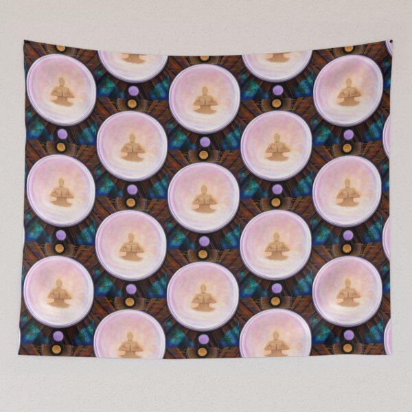 Item preview, Monk Meditation Buddha Taoism Painting designed and sold by Kassih-store.