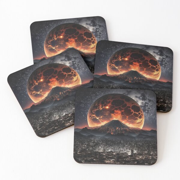 Item preview, Multi-Moon Japanese City Scape designed and sold by hiiroji.