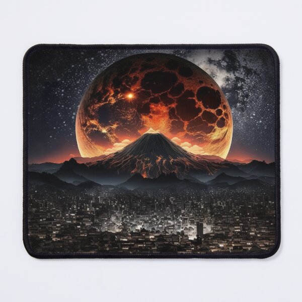 Item preview, Multi-Moon Japanese City Scape designed and sold by hiiroji.