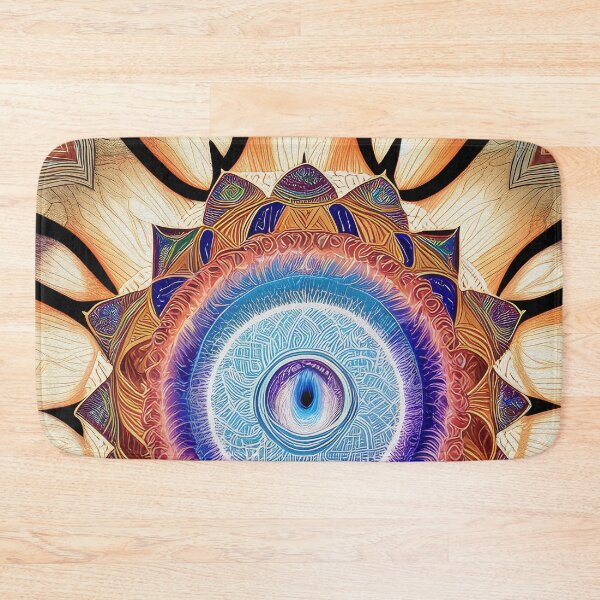 Item preview, "Sacred Vision Mandala #6" A Stunning Piece of Art Combining Sacred Geometry and Visionary Art designed and sold by Nirou-Art.
