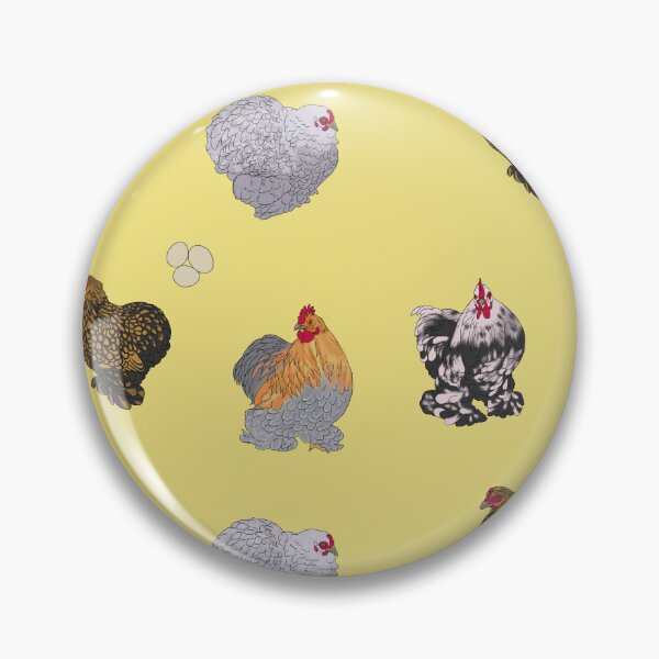 Item preview, Cochin Pekin Bantams Pattern Yellow designed and sold by Ashley Gagnon.