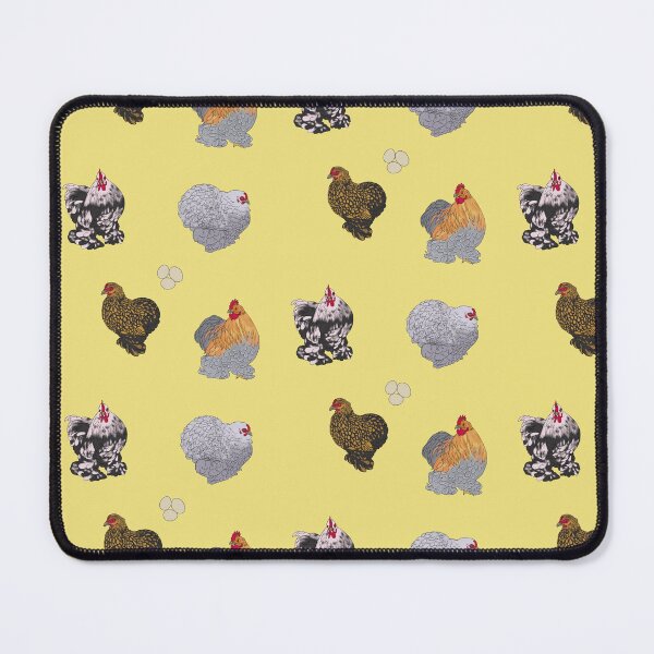 Item preview, Cochin Pekin Bantams Pattern Yellow designed and sold by Ashley Gagnon.