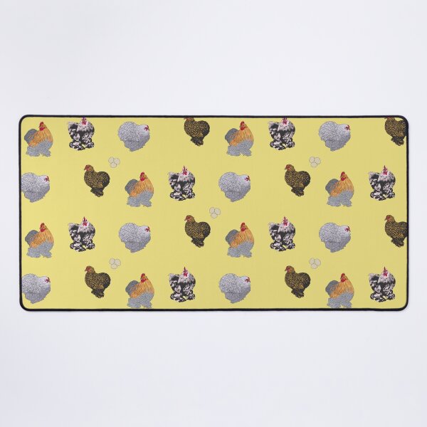 Item preview, Cochin Pekin Bantams Pattern Yellow designed and sold by Ashley Gagnon.
