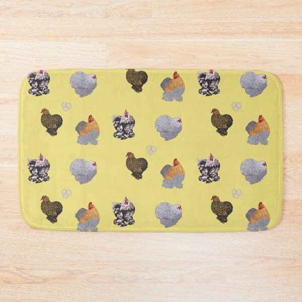 Item preview, Cochin Pekin Bantams Pattern Yellow designed and sold by Ashley Gagnon.