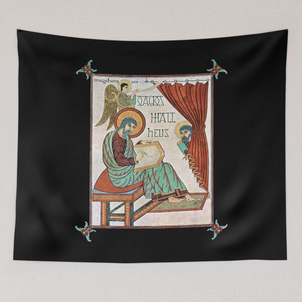 Item preview, Matthew From Lindisfarne Medieval Manuscript designed and sold by Cat Lady Designs.