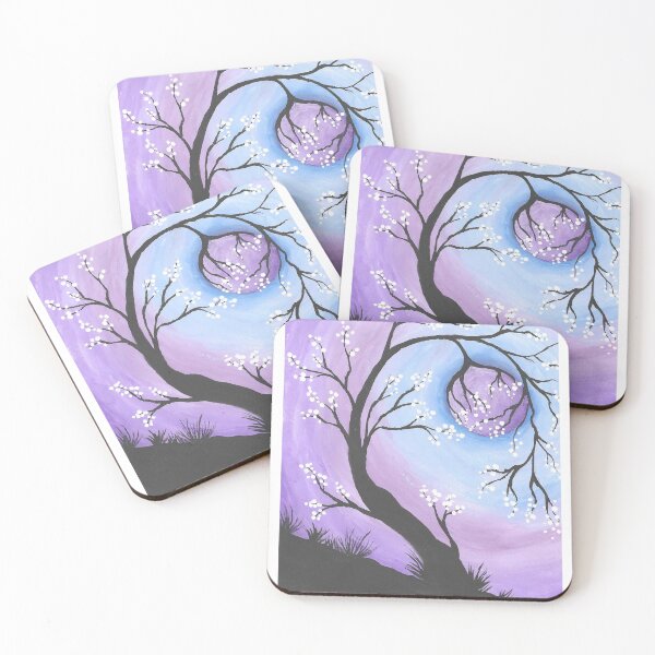 Item preview, Purple Whimsical Lunar Tree by Inspired Chaos designed and sold by Inspired Chaos Studio.