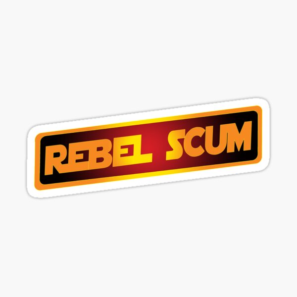 Warp Speed Rebel Scum Sticker