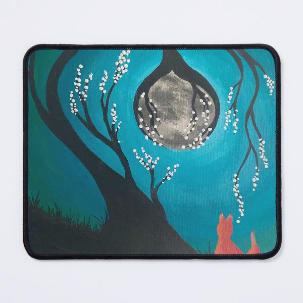Item preview, Blue Whimsical Tree with Fox by Inspired Chaos designed and sold by Inspired Chaos Studio.