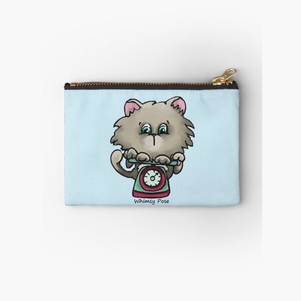 Item preview, Weighing up the situation kitty designed and sold by Whimsy Pose Illustrations.