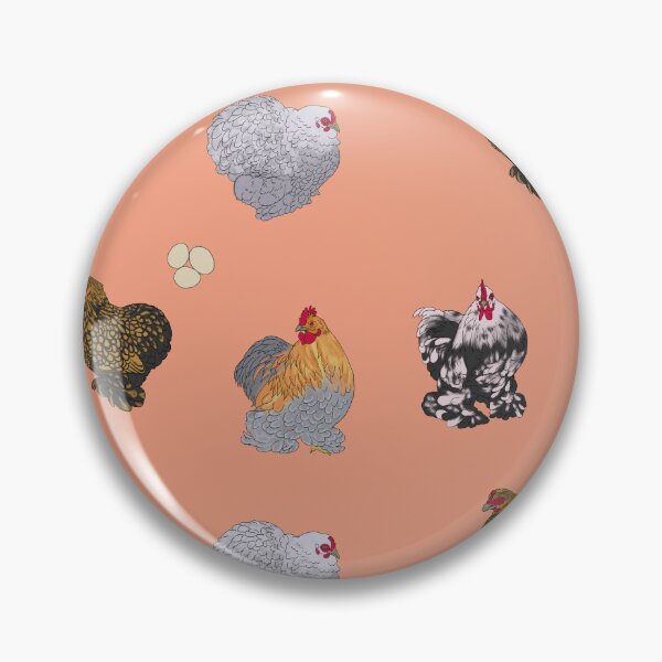 Item preview, Cochin Pekin Bantams Pattern Peach designed and sold by Ashley Gagnon.